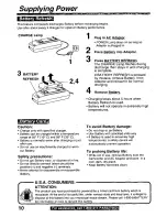 Preview for 10 page of Quasar Palmcorder VM-L459 User Manual