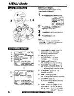 Preview for 14 page of Quasar Palmcorder VM-L459 User Manual