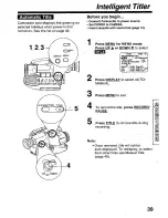 Preview for 39 page of Quasar Palmcorder VM-L459 User Manual