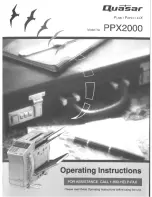 Quasar PPX2000 Operating Instructions Manual preview