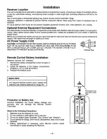 Предварительный просмотр 5 страницы Quasar SP-2729 User Manual