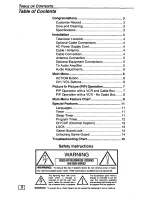 Preview for 2 page of Quasar SP-2731W User Manual