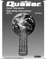 Quasar SP2724, SP2724U Operating Instructions Manual preview