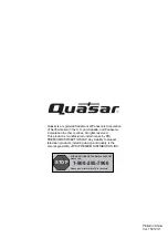 Preview for 22 page of Quasar SQ2400 Instruction Manual