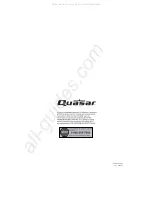 Предварительный просмотр 16 страницы Quasar SQ4800U Instruction Manual