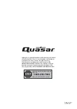 Предварительный просмотр 22 страницы Quasar SQ5002 Instruction Manual