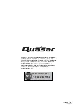 Предварительный просмотр 44 страницы Quasar SQ5002 Instruction Manual