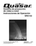 Preview for 26 page of Quasar SR5143B - 51" PROJECTION TV Operating Instructions Manual