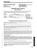 Preview for 29 page of Quasar VHQ-720 User Manual