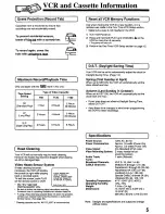 Предварительный просмотр 5 страницы Quasar VHQ-820 User Manual