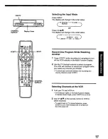 Предварительный просмотр 17 страницы Quasar VHQ-820 User Manual