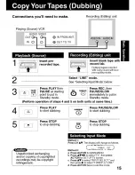 Preview for 15 page of Quasar VV-1301 Operating Instructions Manual