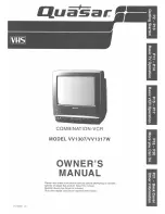 Preview for 1 page of Quasar VV-1307 User Manual