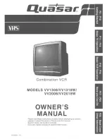 Quasar VV-1308 User Manual preview