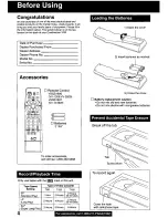 Preview for 4 page of Quasar VV-1309 User Manual