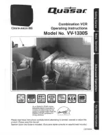 Предварительный просмотр 1 страницы Quasar VV-1330 User Manual