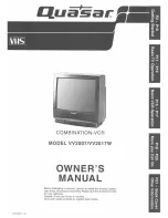 Предварительный просмотр 1 страницы Quasar VV-2007 User Manual