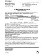 Preview for 28 page of Quasar VV-2007 User Manual