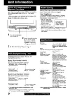 Preview for 34 page of Quasar VV1319W MONITOR/VCR Manual