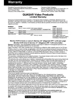 Preview for 38 page of Quasar VV1319W MONITOR/VCR Manual