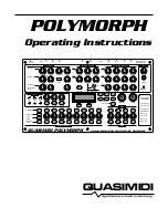 Preview for 1 page of Quasimidi POLYMORPH Operating Instructions Manual