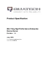 Quatech 802.11B/G Product Specification preview