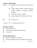 Preview for 2 page of Quatech DP-PCIE-100 User Manual