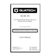Quatech DS-200 User Manual preview