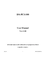 Preview for 1 page of Quatech DS-PCI-100 User Manual