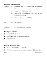 Preview for 2 page of Quatech HS-PCIE-100 User Manual