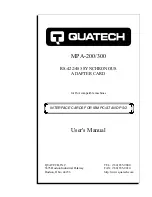 Quatech MPA-200 User Manual предпросмотр