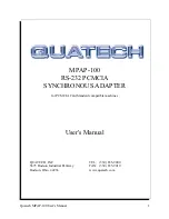 Quatech MPAP-100 User Manual preview