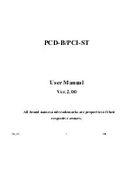 Preview for 1 page of Quatech PCD-B/UPCI-E User Manual