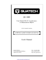 Quatech QS-100D User Manual preview