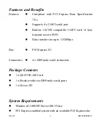 Preview for 2 page of Quatech QS-PCIE-100 User Manual