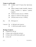 Preview for 2 page of Quatech QSSP-PCIE-100 User Manual