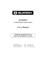 Preview for 1 page of Quatech QTM-8524 User Manual