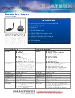 Предварительный просмотр 1 страницы Quatech SS-BLT-100 Specifications