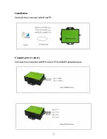 Preview for 2 page of Quatech SS-CVT-500I Quick Installation Manual