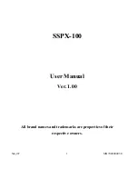 Quatech SSPX-100 User Manual preview