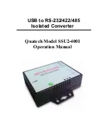 Quatech USB to RS-232/422/485 Isolated Converter... Operation Manual preview