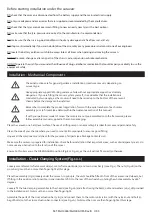 Preview for 11 page of Quattro Enduro EM4446 Installation Manual And User Information