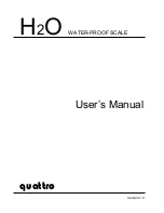 Preview for 1 page of Quattro H2O-3 User Manual