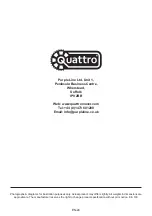 Предварительный просмотр 24 страницы Quattro QUATTRO500-Rhodium Installation Manual