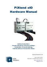 Qube Solutions PiXtend eIO Series Hardware Manual preview