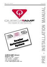 QubicaAMF Bowler Entertainment System Installation Manual preview