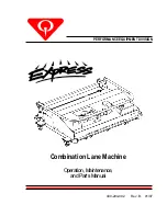 QubicaAMF Express 294-115-200 Operation, Maintenance And Parts Manual preview