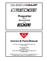 Предварительный просмотр 1 страницы QubicaAMF XLi EDGE Series Service & Parts Manual