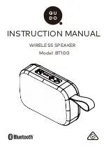 Qudo BT100 Instruction Manual preview