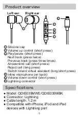 Предварительный просмотр 2 страницы Qudo QDIE035MWE Instruction Manual